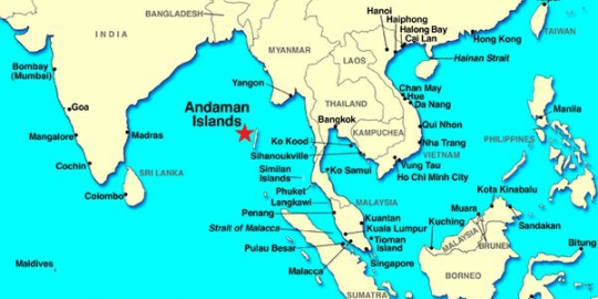 Pesawat MH370 diduga menuju Kepulauan Andaman di wilayah India