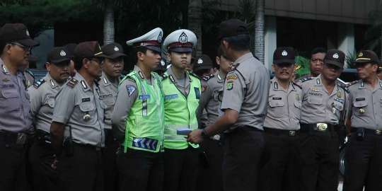 Polisi kerahkan barracuda dan water canon jaga karnaval pemilu