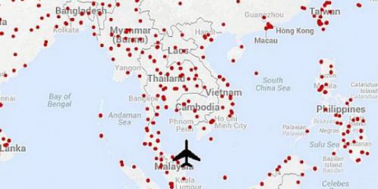 Andai dibajak, MH370 bisa mendarat di 634 landasan pacu ini