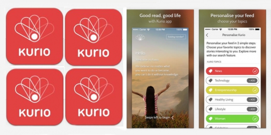 Kurio Apps, news reader handal rasa lokal
