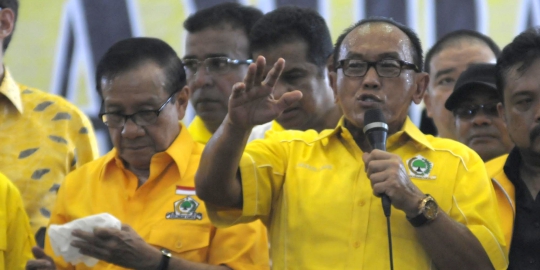 Kampanye Golkar, Ical berkeringat 'deras' saat berorasi