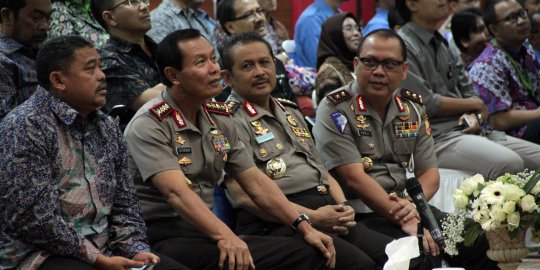 Silaturahmi Kapolri dengan Pemred di Korlantas Polri