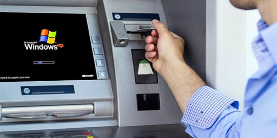 Galaunya operator ATM seiring dengan 'matinya' Windows XP