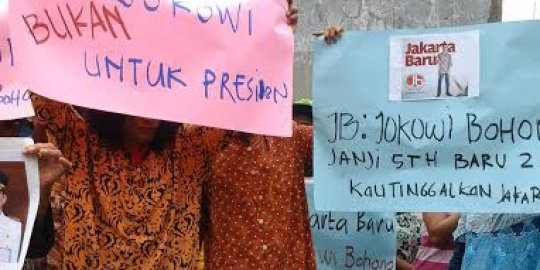 Warga heran dan tak kenal pendemo Jokowi di Cipinang Muara