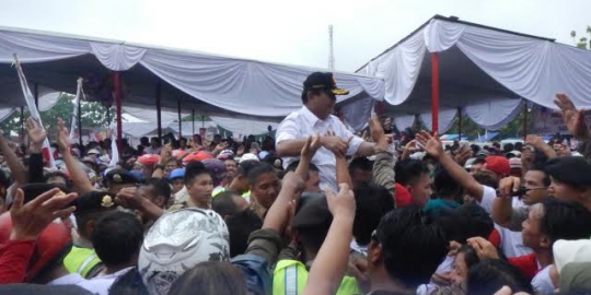 Kampanye di Cilacap, Prabowo kembali marah kepada capres boneka