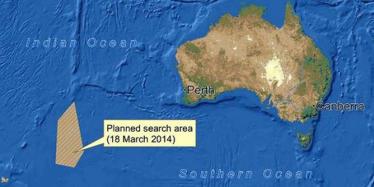 Tempat diduga hilangnya MH370 adalah laut terganas di dunia