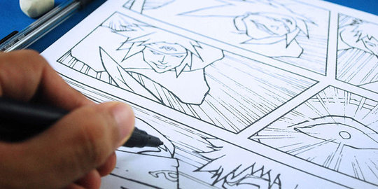Tak cuma jualan, juga berdiskusi komik jadul