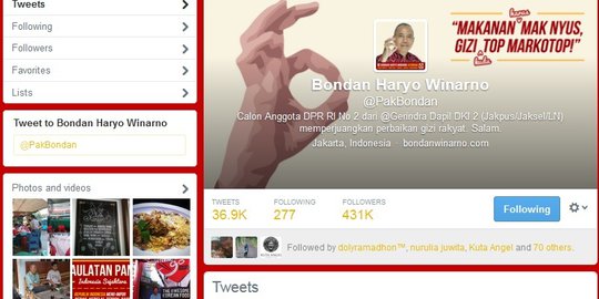 Bela Prabowo soal penculikan, Bondan Winarno di-bully di Twitter