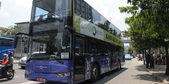 Asyiknya keliling Ibu Kota dengan Bus Tingkat Pariwisata gratis