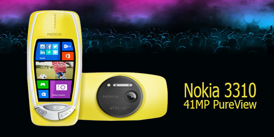 Nokia 3310 kembali hadir dengan kamera 41MP PureView