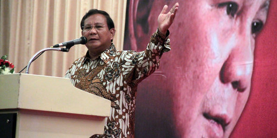Prabowo: Sekarang kalau bicara apa adanya dibilang sadis