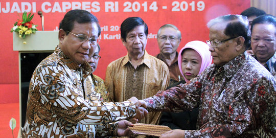Survei LSI: Prabowo butuh koalisi untuk maju pilpres