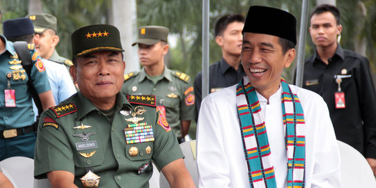 Bangun jalan depan Mabes TNI, Jokowi datangi Jenderal Moeldoko