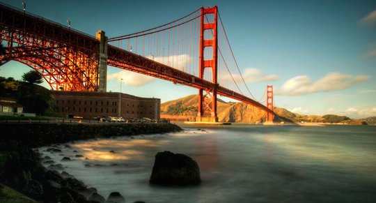 bridge san francisco california amerika rev2