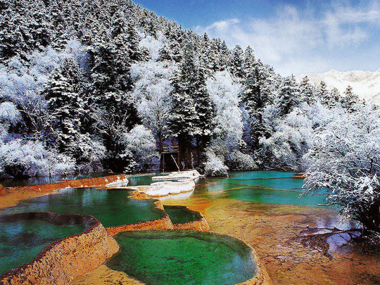 lembah jiuzhaigou china