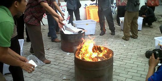 Rusak, 3.344 surat suara dibakar KPU Kota Yogya