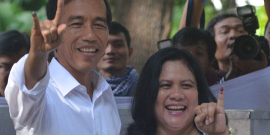 Cerita istri Jokowi susah keluar dari TPS