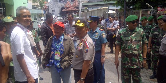 Ganjar Pranowo keliling Semarang sambangi TPS rawan kecurangan