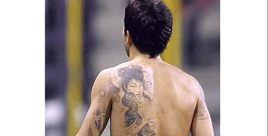 7 pemain bola yang memiliki tato indah