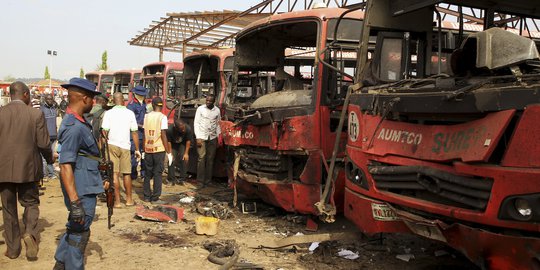 Stasiun bus diserang bom, puluhan orang tewas di Nigeria