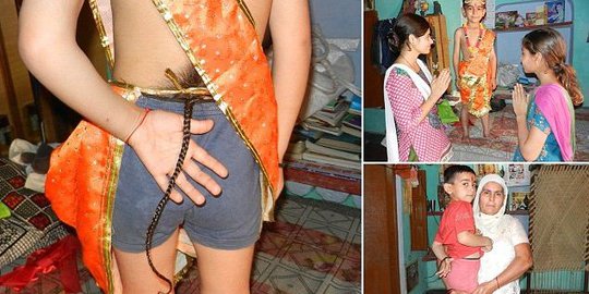 Dianggap reinkarnasi Hanuman, bocah di India disembah