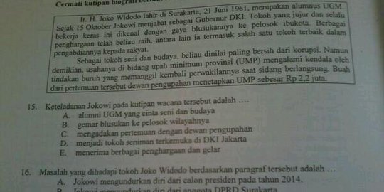 Ini penjelasan lengkap Kemendikbud sampai ada Jokowi di soal UN