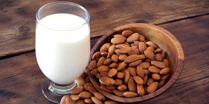 Image result for almond dan susu