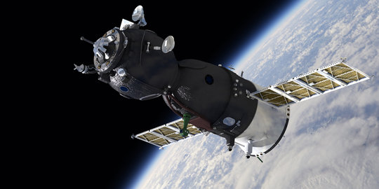 April 2014 satelit milik BRI tiba dari Amerika