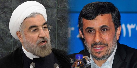 Beda gaya dua pemimpin Iran