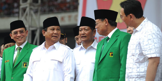 4 Keyakinan Gerindra, Prabowo masih didukung PPP