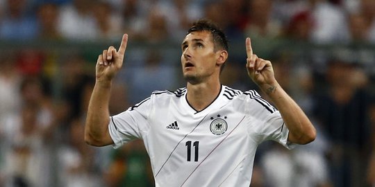 Deretan pemain tersubur Piala Dunia: Miroslav Klose (14 gol)