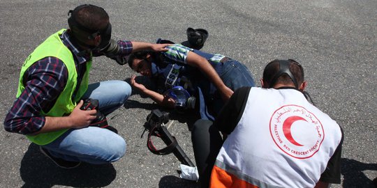 Salah keker, polisi Israel tembak kaki fotografer