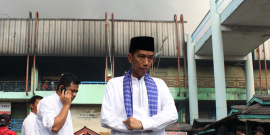 Ini analisa Jokowi soal penyebab kebakaran pasar di Jakarta
