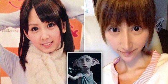Operasi plastik, muka bintang porno Jepang ini malah jadi aneh