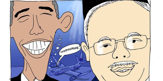 Koran China kecam foto selfie Obama dan Najib Razak soal MH370