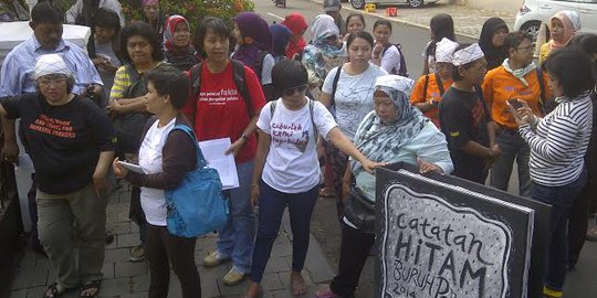 Kecewa dengan SBY, buruh perempuan ngadu ke Jokowi