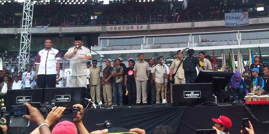 Usai orasi di GBK, Prabowo 'lupa' teken kontrak politik buruh