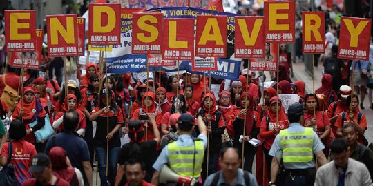 Menengok aksi May Day para buruh di belahan dunia