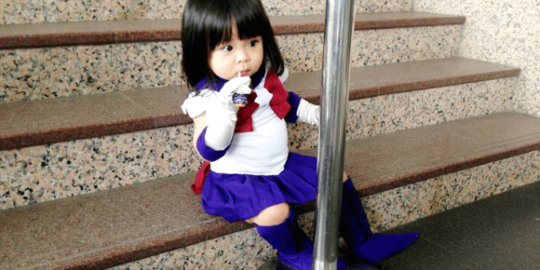 Tingkah cosplayer cilik ini dijamin bikin gemas!