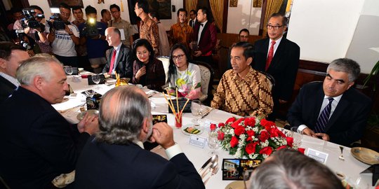 Acara makan malam Jokowi dengan 14 Dubes asal Amerika di Cikini