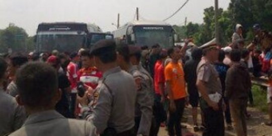 Polisi blokir Jakmania yang mau nonton clasico di Bandung