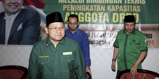 Di deklarasi koalisi dukung Jokowi, Tjahjo sebut Muhaimin kiai