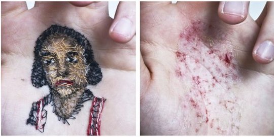 jahit telapak tangan demi karya seni rev1