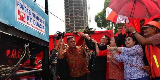 Mega dan Puan resmikan pembangunan kantor DPP PDIP Menteng