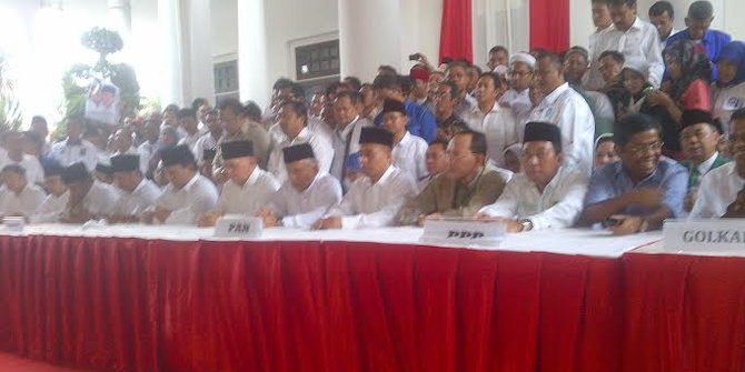 Pidato saat deklarasi capres, Prabowo puji pemerintahan 