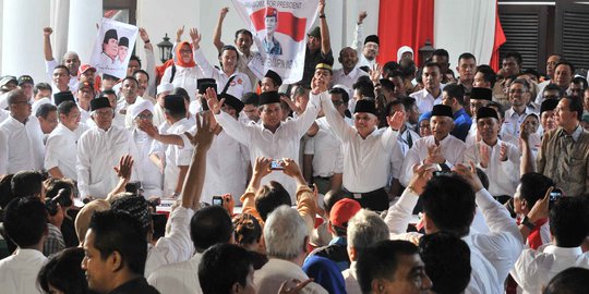 Suasana saat deklarasi Prabowo-Hatta di rumah Bung Karno