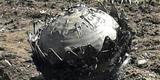 Benda diduga UFO jatuh di China