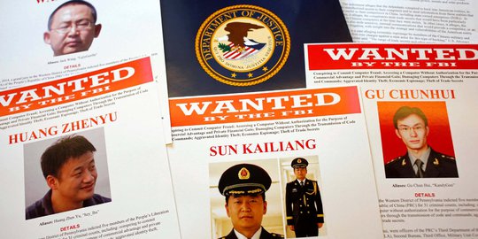 Ini 5 Perwira militer China yang didakwa mata-mata oleh AS
