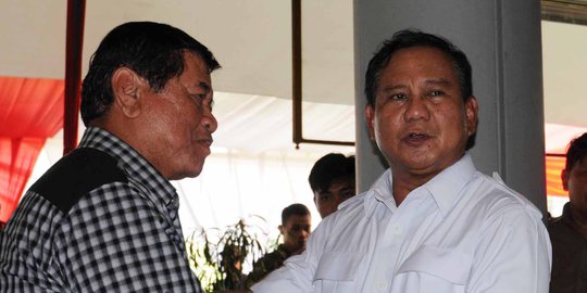 Prabowo tak masalah Agum Gumelar dukung Jokowi-JK