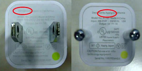 Cara termudah bedakan charger Apple yang asli dan buatan China